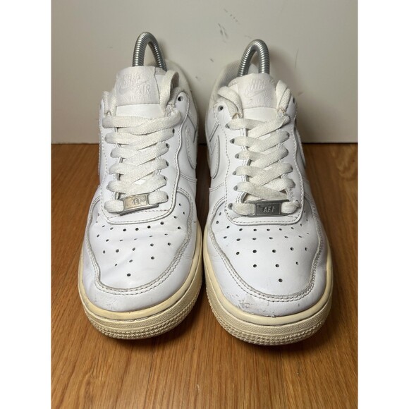 Nike Air Force 1 Low Shoes Womens Size 6.5 White 315115-112 Classic Leather - Picture 2 of 10